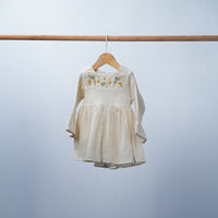 long sleeve empire dress for baby girl