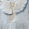 cotton dress with collar  for baby girl
