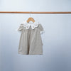 dress with white collar for baby girl