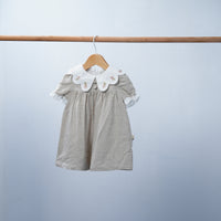 dress with white collar for baby girl