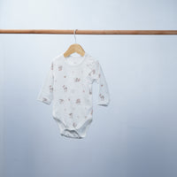 long sleeve cotton bodysuit panda