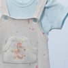 short sleeve salopette for baby