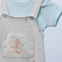 short sleeve salopette for baby
