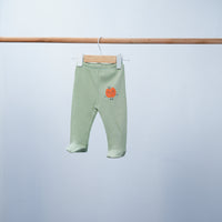 set of 3 baby soft cotton pants with feet