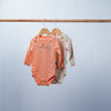 set of 2 cotton bodysuits for baby girl