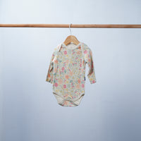 set of 2 cotton bodysuits for baby girl