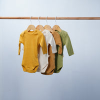 long sleeve cotton bodysuits for baby