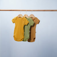 short sleeve cotton bodysuits for baby