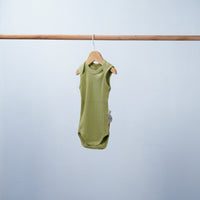 cotton sleeveless bodysuit for baby