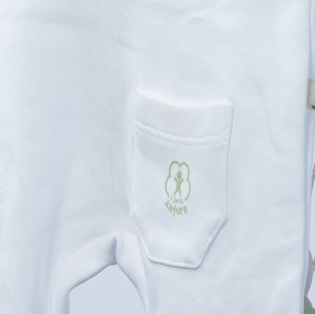 white cotton joggers for baby