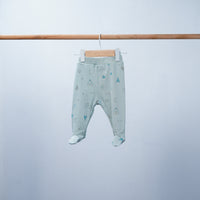 soft cotton joggers with feet for baby