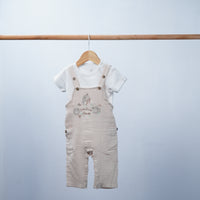muslin salopette for baby
