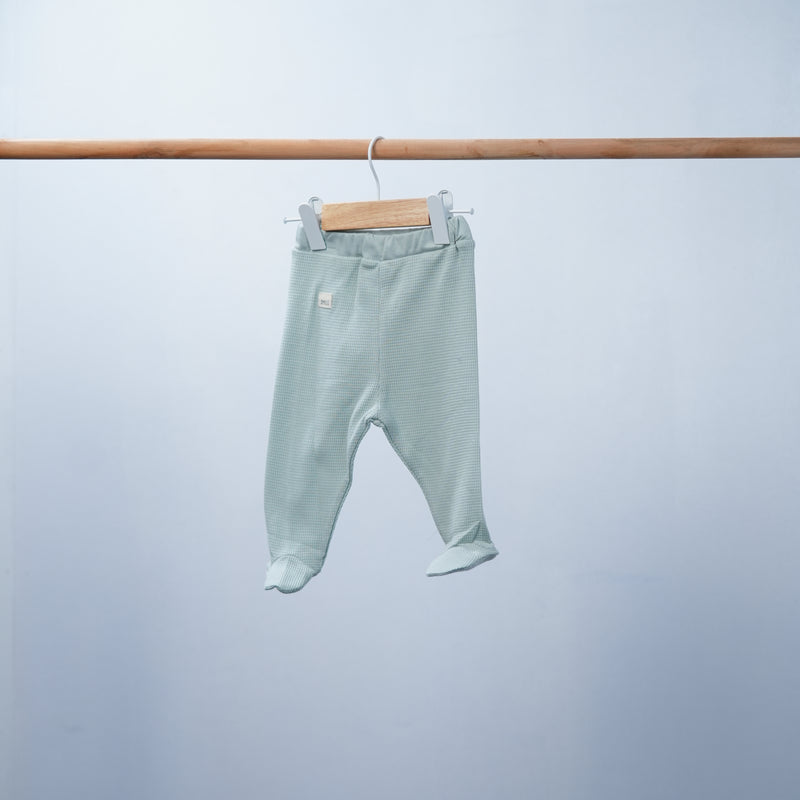 soft cotton joggers with feet for baby