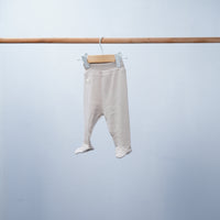 soft cotton joggers with feet for baby