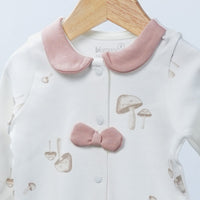 soft cotton romper mushroom for baby girl