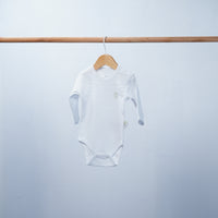 long sleeve white bodysuit for baby