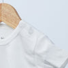 short sleeve white bodysuit for baby