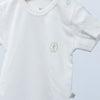 short sleeve white bodysuit for baby