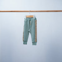 stylish cotton joggers with buttons