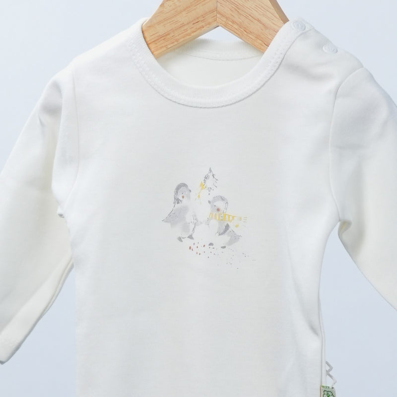 long sleeve penguin bodysuit for baby