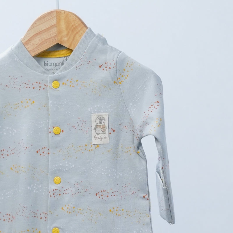 newborn romper soft cotton penguin design
