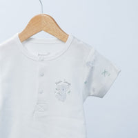 short sleeve soft cotton bodysuits for baby