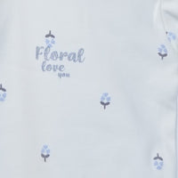soft long sleeve bodysuits floral for baby girl