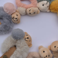 fluffy elastic hair band and toy
