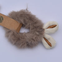 fluffy elastic hairband and toy accessories for girl