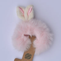 fluffy elastic hairband and toy accessories for girl