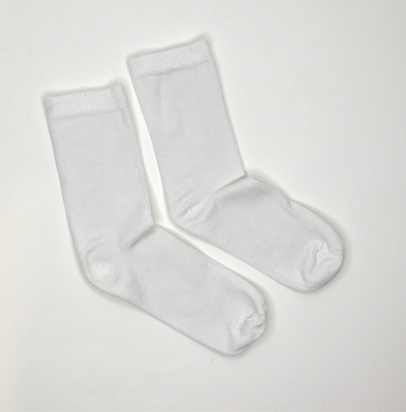bamboo unisex high net white socks breathable and soft