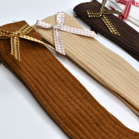 high cotton pair of socks for girl