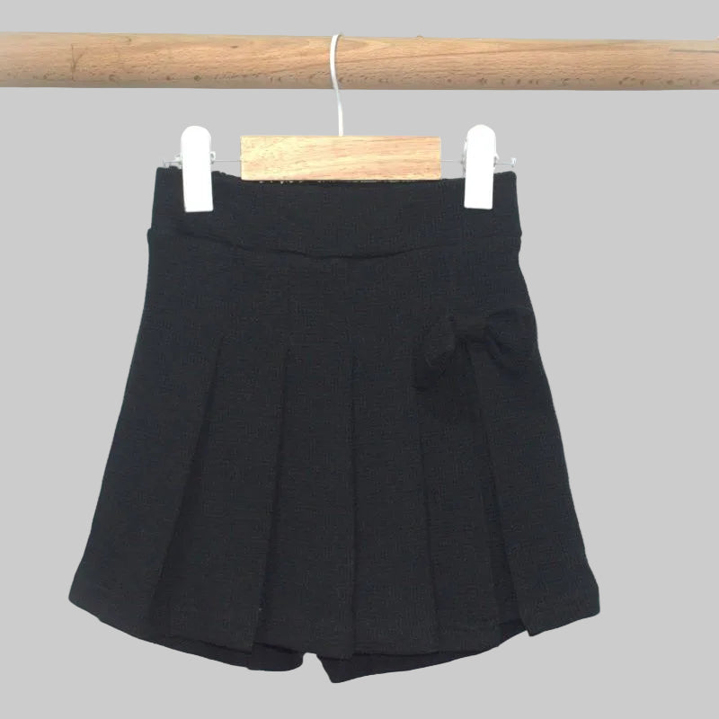 toddler girl black skirt with built in short