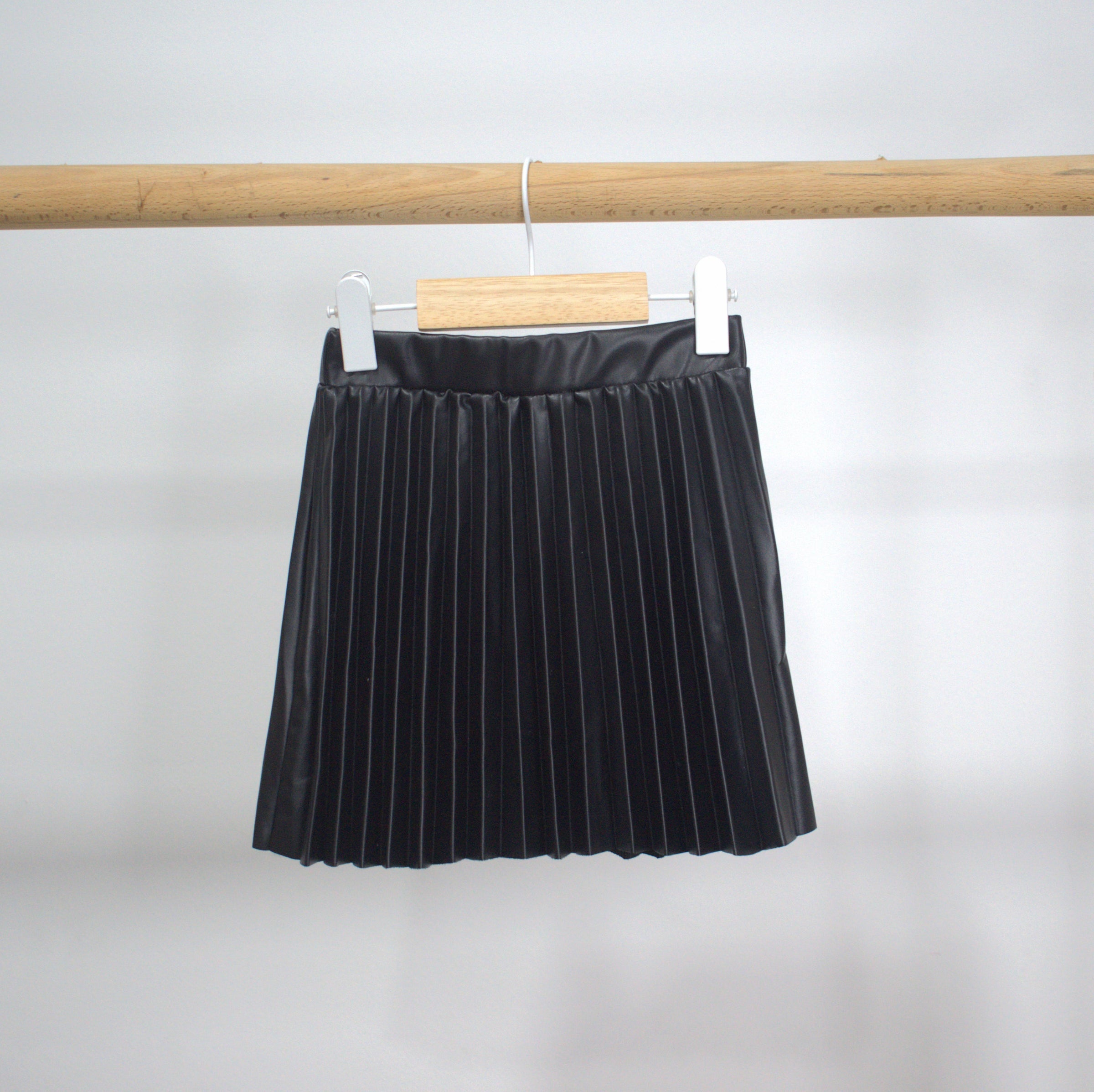 Girl Skirt leather Black Classy from 6Y to 14Y