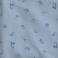 double face cotton blanket for baby 85*90cm blue baby boy