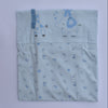 double face cotton blanket for baby 85*90cm blue baby boy