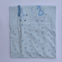 double face cotton blanket for baby 85*90cm blue baby boy
