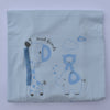 double face cotton blanket for baby 85*90cm blue baby boy