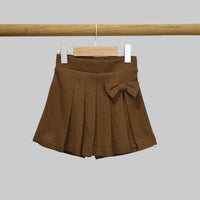 toddler girl Camel skirt with built in short