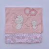 double face blanket cut design for baby girl 85*90cm