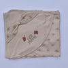 hooded blanket leave design for baby girl 85*90cm