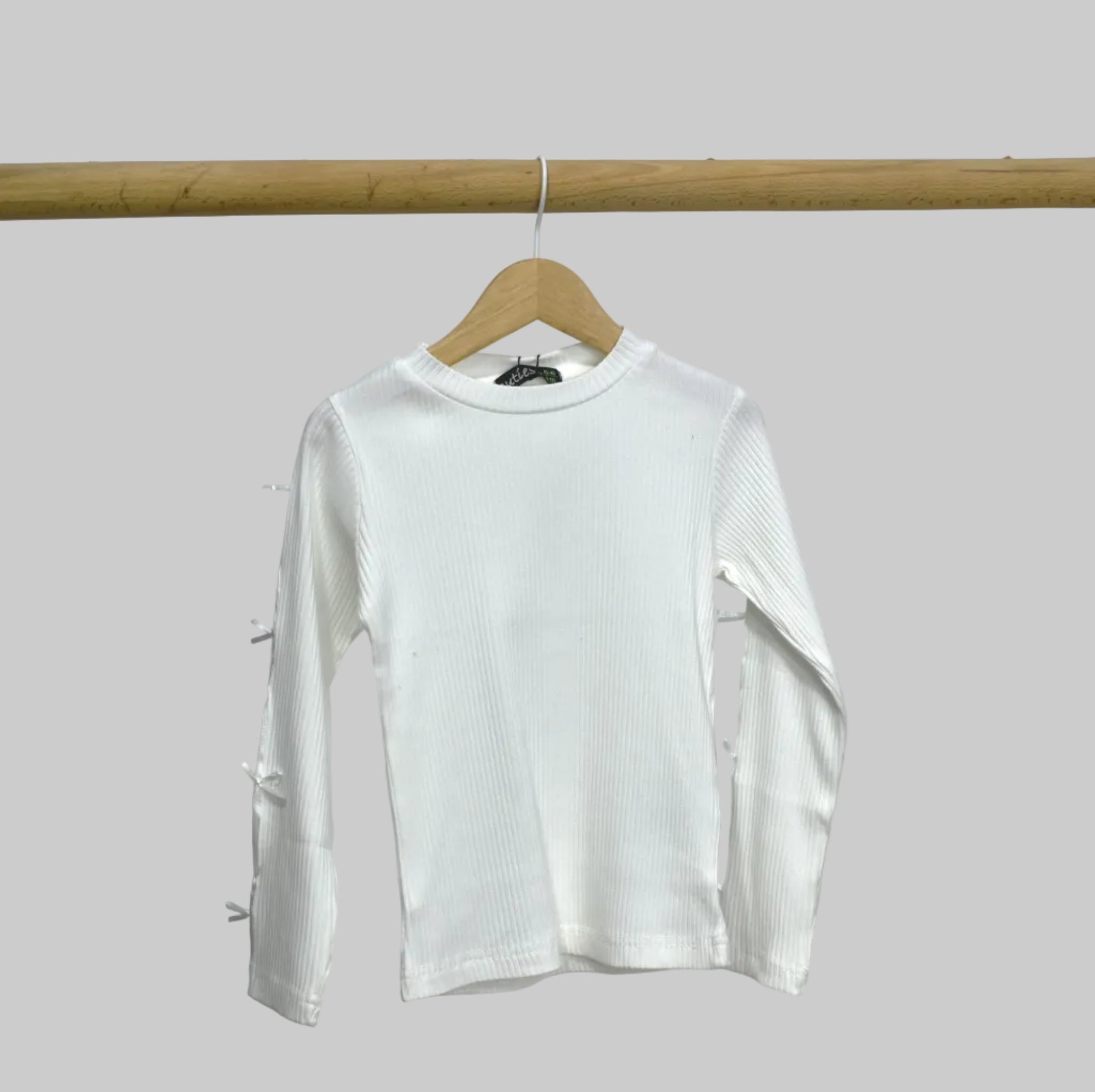 girl sweatshirt with sleeve design soft cotton available in black and white