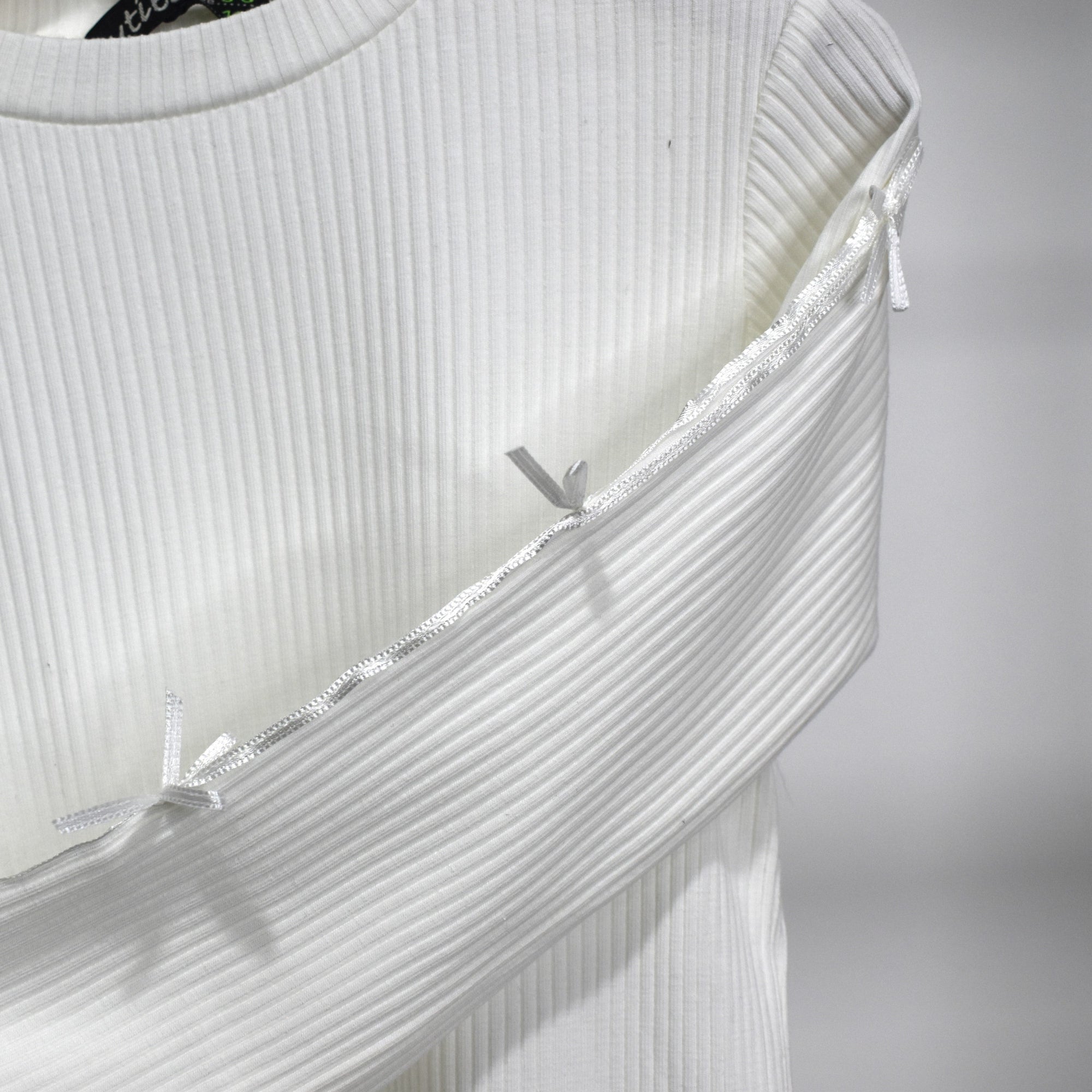 girl sweatshirt with sleeve design soft cotton available in black and white