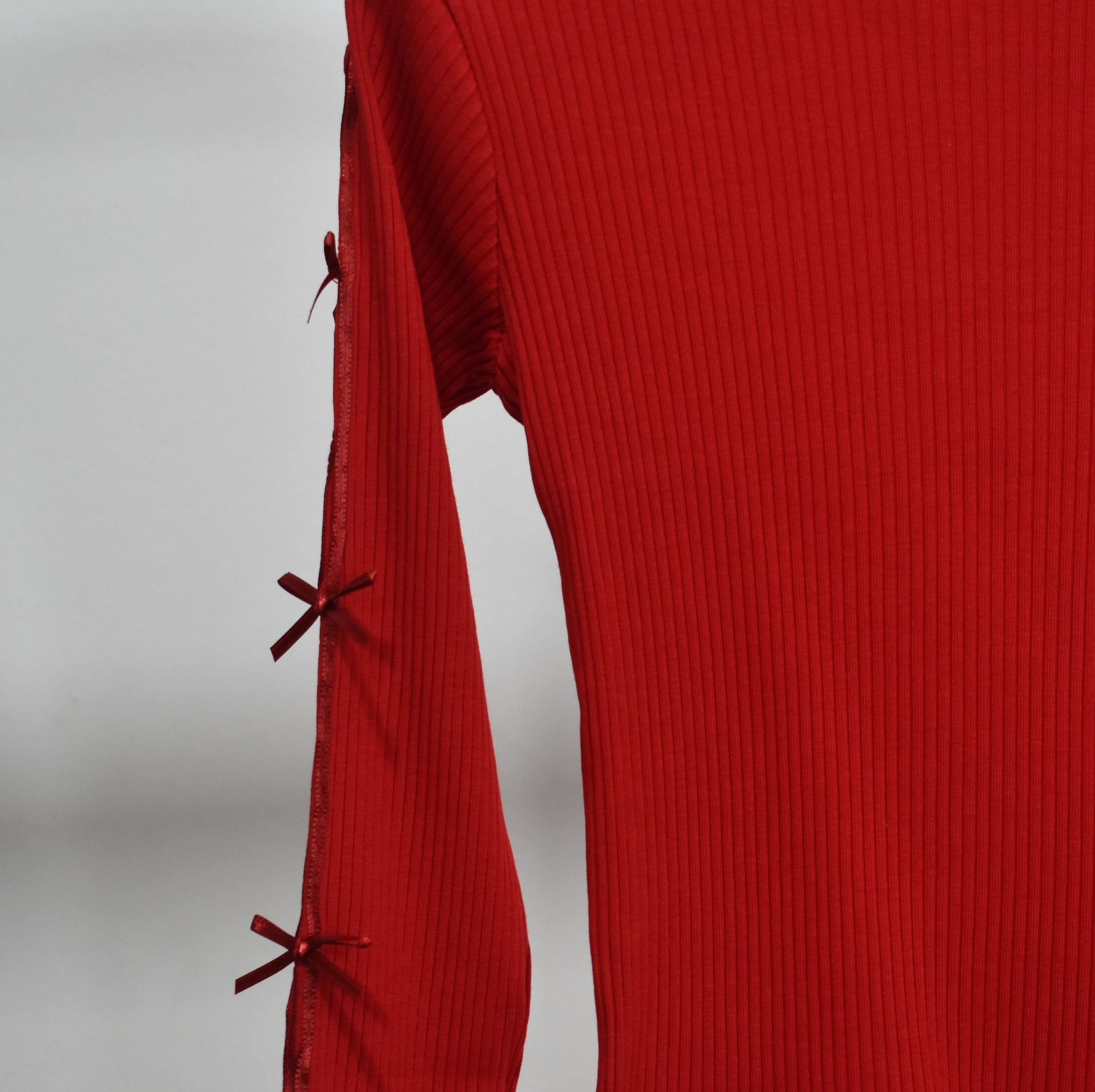 girl sweatshirt with sleeve design soft cotton available in Red