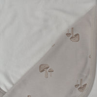 organic soft blanket 85*90cm for baby mushroom