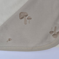 organic soft blanket 85*90cm for baby mushroom