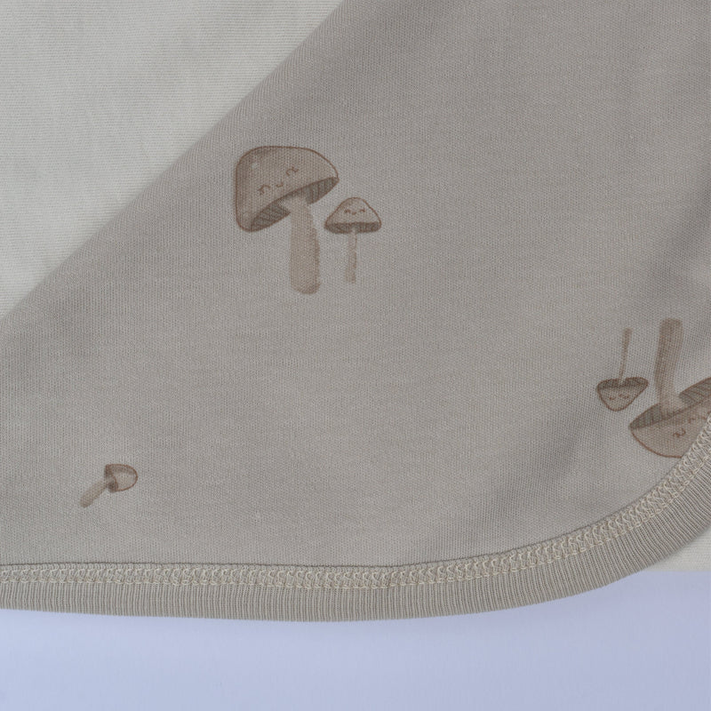 organic soft blanket 85*90cm for baby mushroom