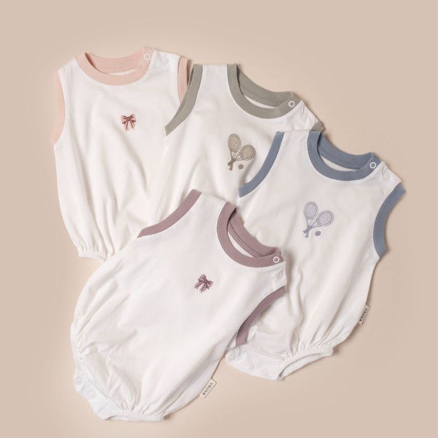 Summer soft romper tennis style for baby boy