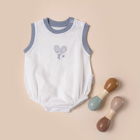 Summer soft romper tennis style for baby boy