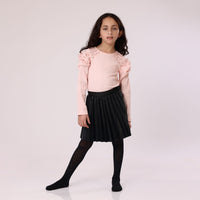 Girl Skirt leather Black Classy from 6Y to 14Y